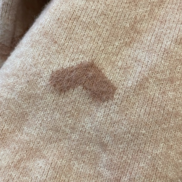 Adorable fuzzy hearts pink sweater eyelash mauve baby pink valentine - Picture 2 of 7